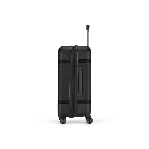 Grande valise rigide Wellington de Bugatti avec extension - Noir