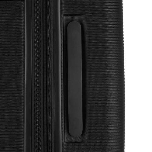 Grande valise rigide Wellington de Bugatti avec extension - Noir