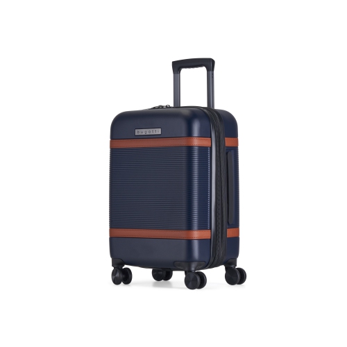 Bugatti - Wellington Hardside Carry-on Luggage with Expansion - Navy