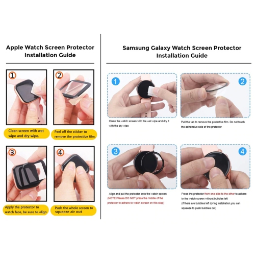 【2 Packs】 CSmart 3D Curved Full Cover Tempered Glass Screen Protector for Apple Watch iWatch Ultra, 49mm, Black