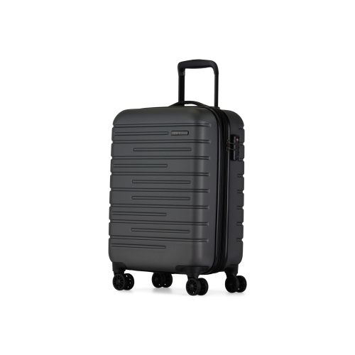 Bugatti - Geneva Hardside Carry-on Luggage with Expansion - Charcoal