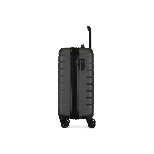 Bugatti - Geneva Hardside Carry-on Luggage with Expansion - Charcoal