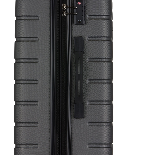 Bugatti - Geneva Hardside Carry-on Luggage with Expansion - Charcoal