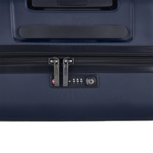 Valise rigide moyenne extensible Wellington de Bugatti - Bleu marine