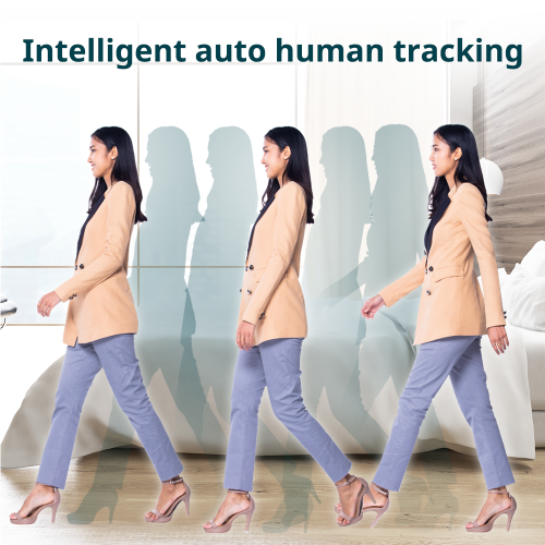 SpotCam Eva Pro Wireless Home Security Camera, 2K , Indoor, Night Vision, Two-Way Talk, Motion & Sound Alert, PTZ Pan/Tilt, Automatic Human Tracking,