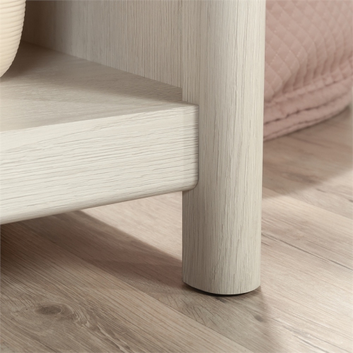 Sauder Dover Edge Engineered Wood Desk in Glacier Oak