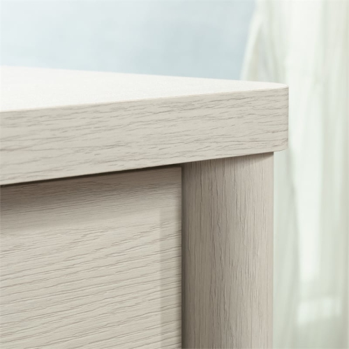 Sauder Dover Edge Engineered Wood Desk in Glacier Oak