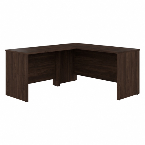 BBF  Studio C 60W L Shaped Desk With 42W Return In Walnut - Engineered Wood In Black