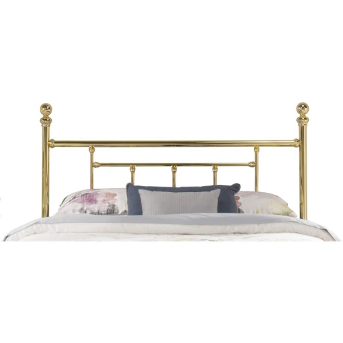 BOWERY HILL  Classic King Metal Headboard In Brass