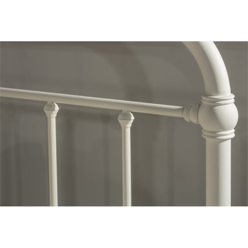 Hillsdale Kirkland King Metal Spindle Panel Headboard in White