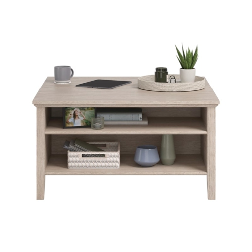 Sauder East Adara Engineered Wood Lift Top Coffee Table in Cascade Oak Finish
