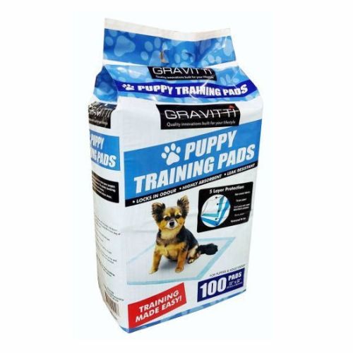 Gravitti Puppy Training Pads, 22" X 22", 100-Pack