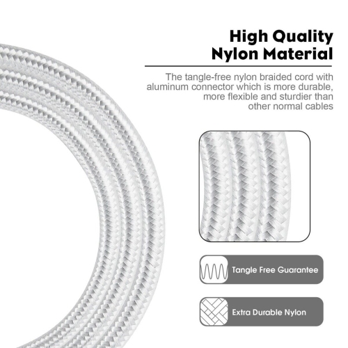 Câble USB C à USB C tissé en nylon compatible Thunderbolt 3 pour une durabilité accrue