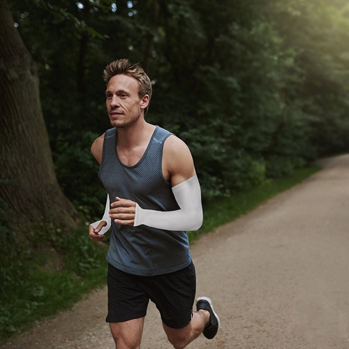 UPF – manchons de bras de refroidissement à protection solaire 50, avec trou pour couvrir les bras, unisexe