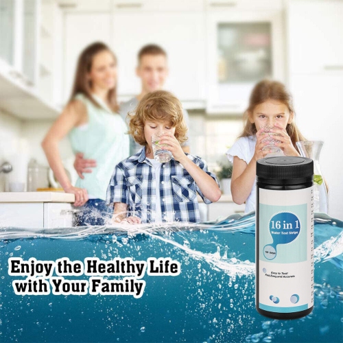 100 BANDELETTES de test 16-EN-1 pour eau potable facile à utiliser pour le fer à plomb PH Hardness