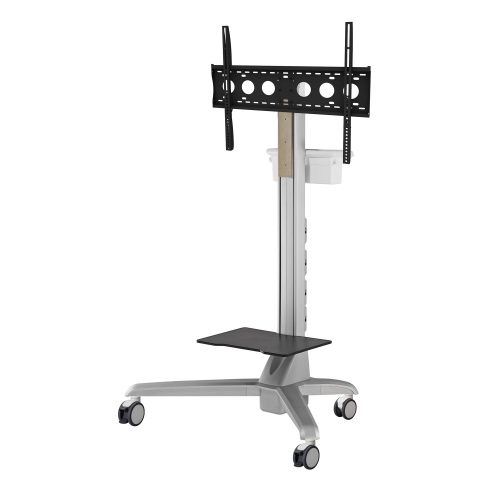 AMER Tilt Mobile Media Conference Computer / TV Display Cart with Motorized Lift