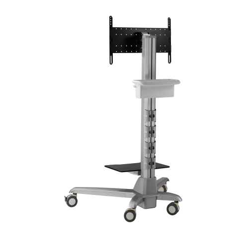 AMER Tilt Mobile Media Conference Computer / TV Display Cart with Motorized Lift