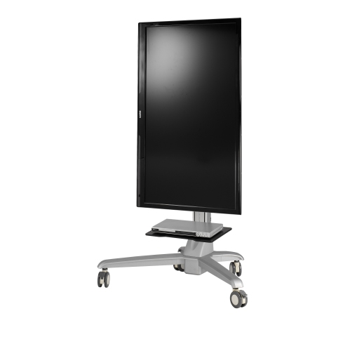 AMER Tilt Mobile Media Conference Computer / TV Display Cart with Motorized Lift