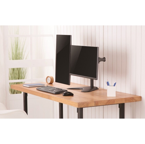 AMER Tilt Dual Articulating Monitor Arm Stand