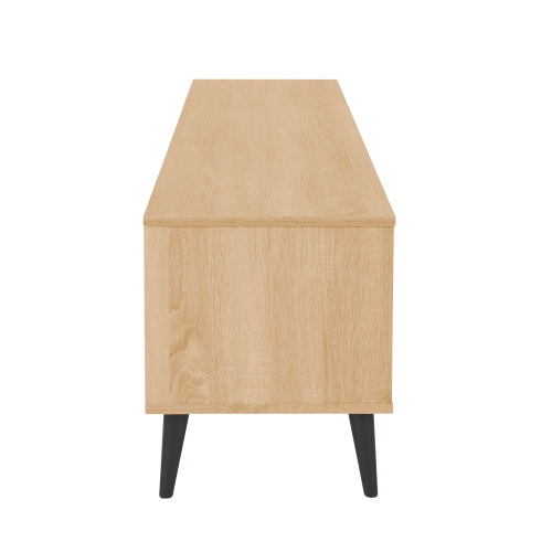 Meuble pour téléviseur moderne avec tablettes ouvertes Cole de CorLiving, téléviseurs jusqu'à 85&nbsp;po