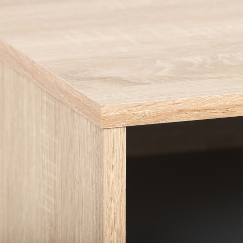 Meuble pour téléviseur moderne avec tablettes ouvertes Cole de CorLiving, téléviseurs jusqu'à 85&nbsp;po