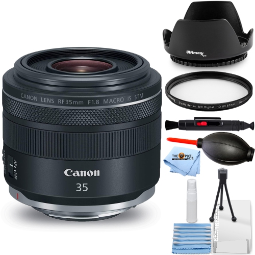 CANON  Rf 35MM F/1.8 Is Macro Stm Lens 2973C002 - 7PC Accessory Bundle