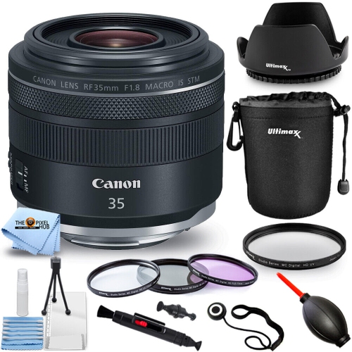 CANON  Rf 35MM F/1.8 Is Macro Stm Lens - 12PC Accessory Bundle