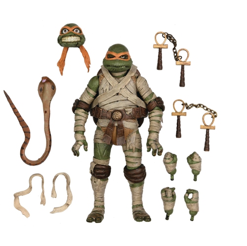 Teenage Mutant Ninja Turtles Universal Monsters 7 Inch Action Figure Ultimate - Michelangelo as Mummy