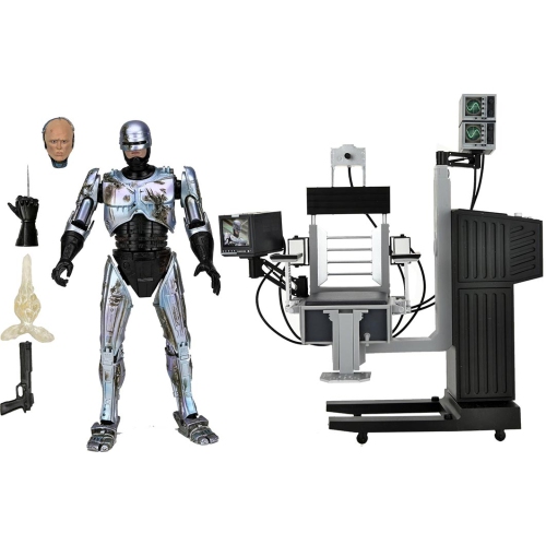 Robocop 7 Inch Action Figure Ultimate Deluxe - Battle Damaged Robocop with Chair