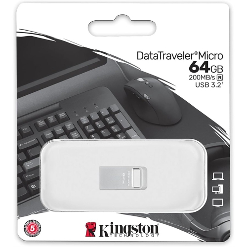 Kingston DTMC3G2 DataTraveler Micro USB Flash Drive