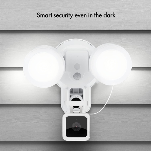 Wasserstein 3-in-1 Wired Smart Floodlight, Charger and Mount Compatible with Wyze Cam V3, 1500 Lumens - with Motion Sensor and Timer Control