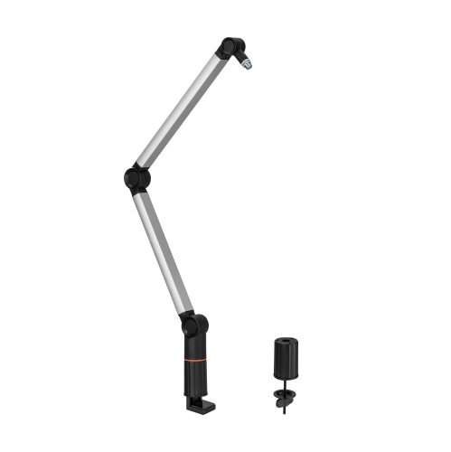 360º Rotatable Desk Mounted Professional Microphone Boom Stand , Gaming Live Streaming Arm Stand Spring-Assisted Desk Included 3/8” to 5/8” adapter
