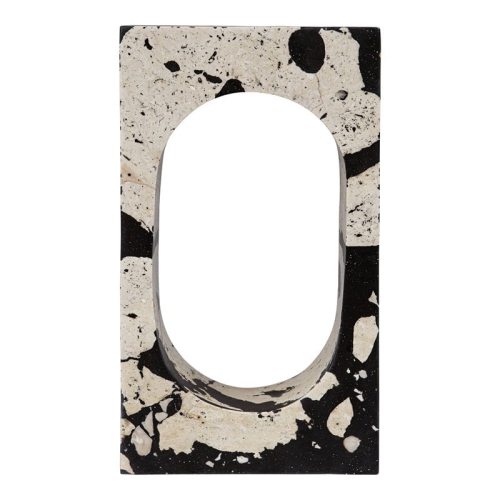 UTTERMOST  Nouveau Contemporary Resin & Stone Sculpture In Natural White/black