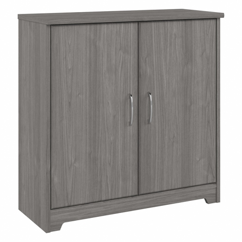 Petite armoire de rangement Cabot avec portes, gris moderne, en bois  d'ingénierie