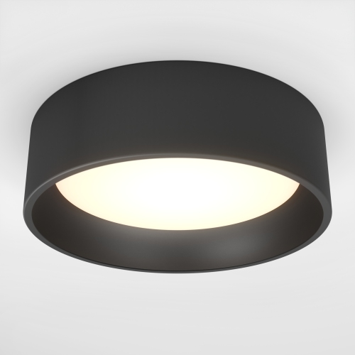 Alton Modern Flush Mount Ceiling Light Fixture, Black