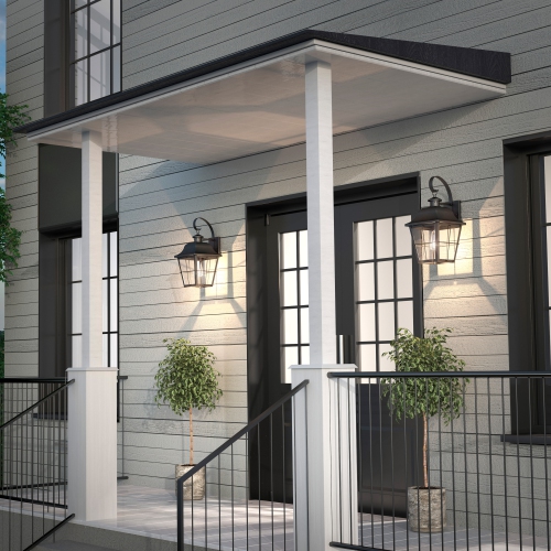 Jatoba Modern Outdoor Wall Light, Black