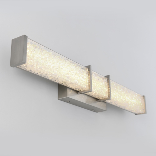 Riviera Royale Modern Vanity Light, Brushed Nickel