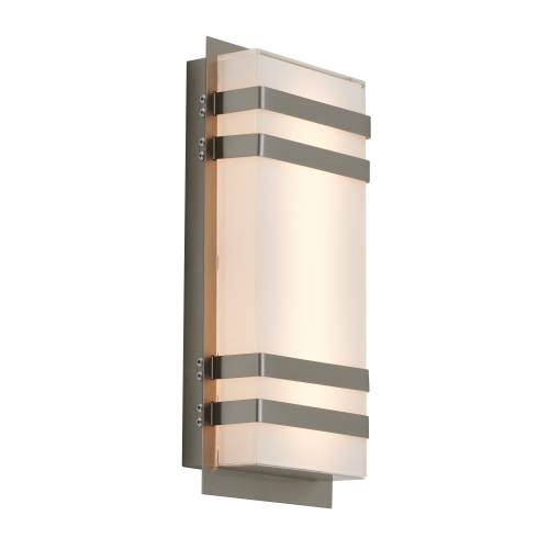 ARTIKA Glow Box Modern Outdoor Wall Light, Silver Lights the area well