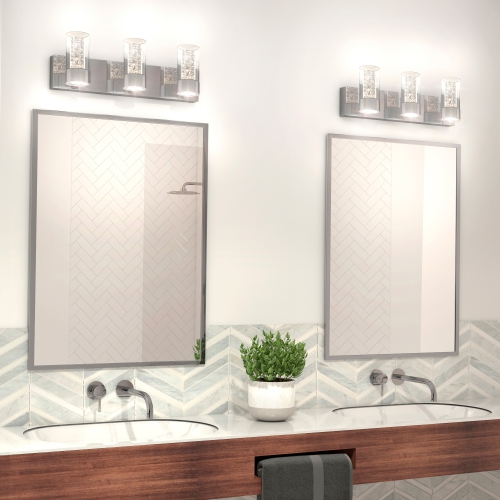 Essence Modern Vanity Light, Chrome