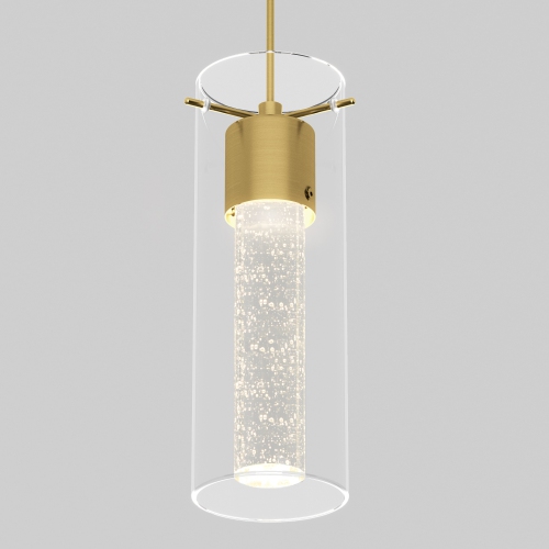 Essence Modern Pendant Light Fixture, Black and Gold