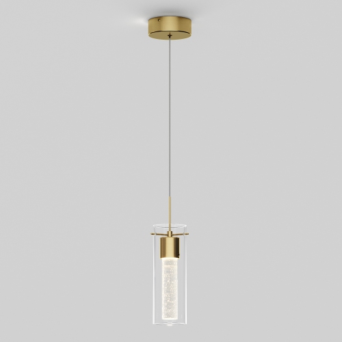 Essence Modern Pendant Light Fixture, Black and Gold