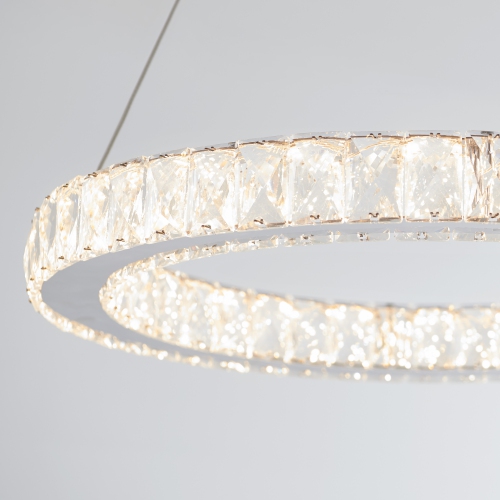 Celebrity Modern Chandelier, Chrome