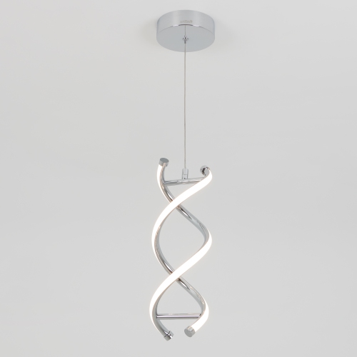 Luminaire suspendu moderne DNA, chrome