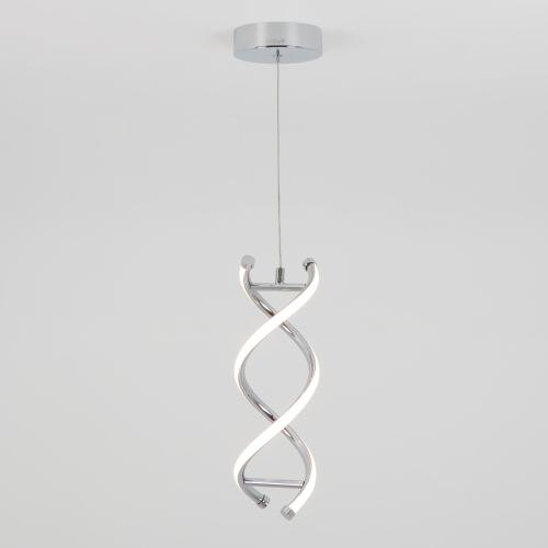 Luminaire suspendu moderne DNA, chrome