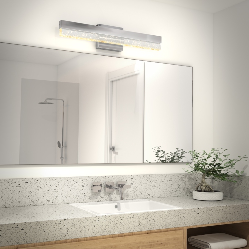 Essence Bubble Bar Modern Vanity Light, Chrome