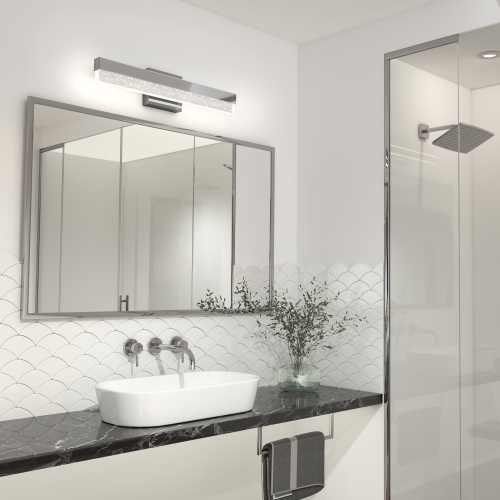 Essence Bubble Bar Modern Vanity Light, Chrome