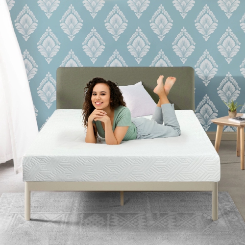 ViscoLogic Canadian Harbor 10" Luxurious Medium Firm Orthopedic Supportive Memory Foam Mattress with a Free Bedsheet set, CertiPUR-US® Certified