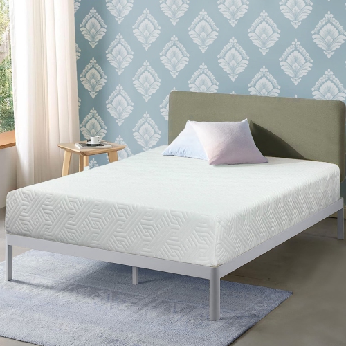 ViscoLogic Canadian Harbor 10" Luxury Orthopedic Soft to Medium Firm Memory Foam Mattress with a Free Bedsheet set, CertiPUR-US® Certified Foam,