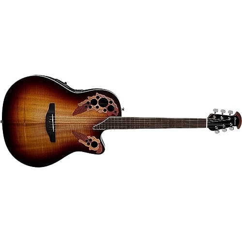 Refurbished - Ovation Celebrity Elite Plus Super Shallow Acoustic-Electric Guitar - Dark Burst