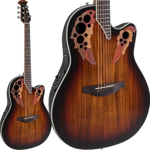 Refurbished - Ovation Celebrity Elite Plus Super Shallow Acoustic-Electric Guitar - Dark Burst